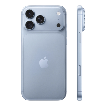 Apple iPhone 18 Pro Max Glacier — back and side profile