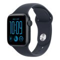 Apple Watch SE 3 GPS + Cellular, 40mm Midnight Aluminum Case with Navy Blue Sport Band - S/M