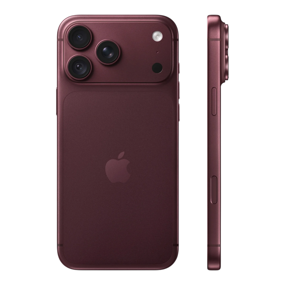 Apple iPhone 18 Pro Max Burgundy — back and side profile