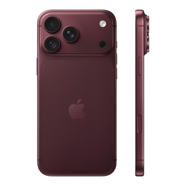 Apple iPhone 18 Pro Max Burgundy — back and side profile