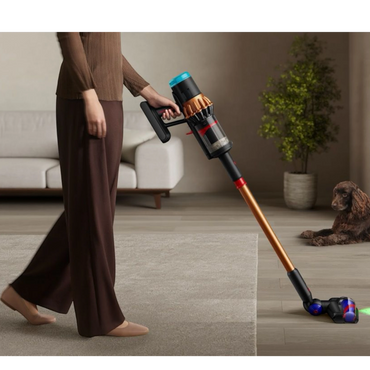 Dyson V16 Piston Animal Cordless Vacuum, Matte black/Copper in use