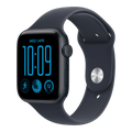 Apple Watch SE 3 GPS + Cellular, 44mm Midnight Aluminum Case with Navy Blue Sport Band - S/M