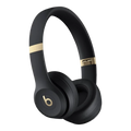 Beats Solo 4 - سماعات رأس لاسلكية فوق الأذن – أسود وذهبي - MC2L4