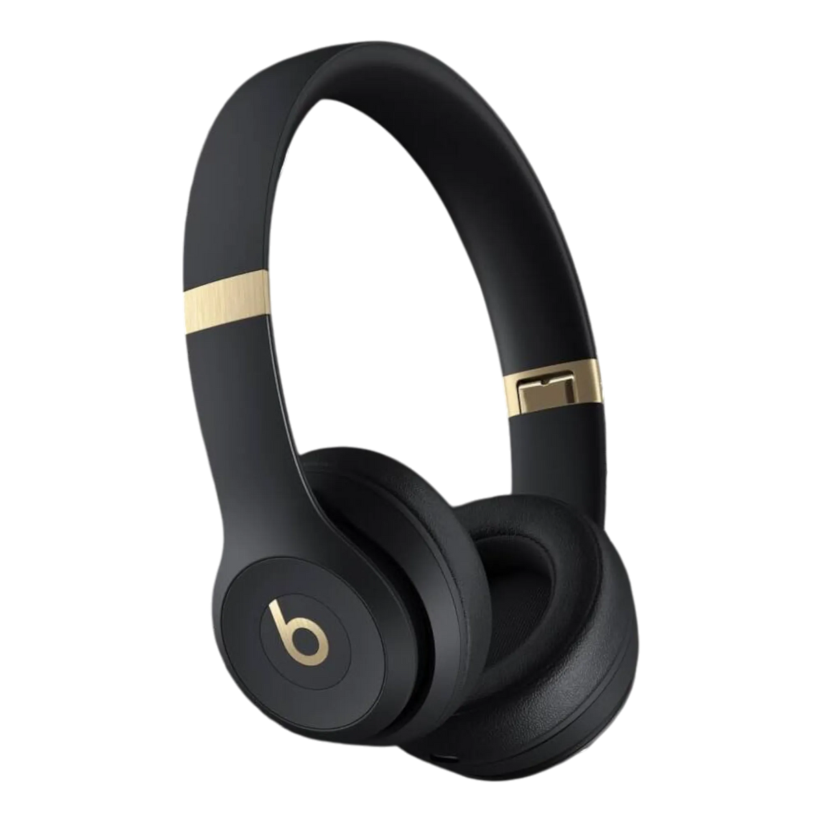 Beats Solo 4 - On-Ear Wireless Headphones – Black & Gold – Apple MC2L4