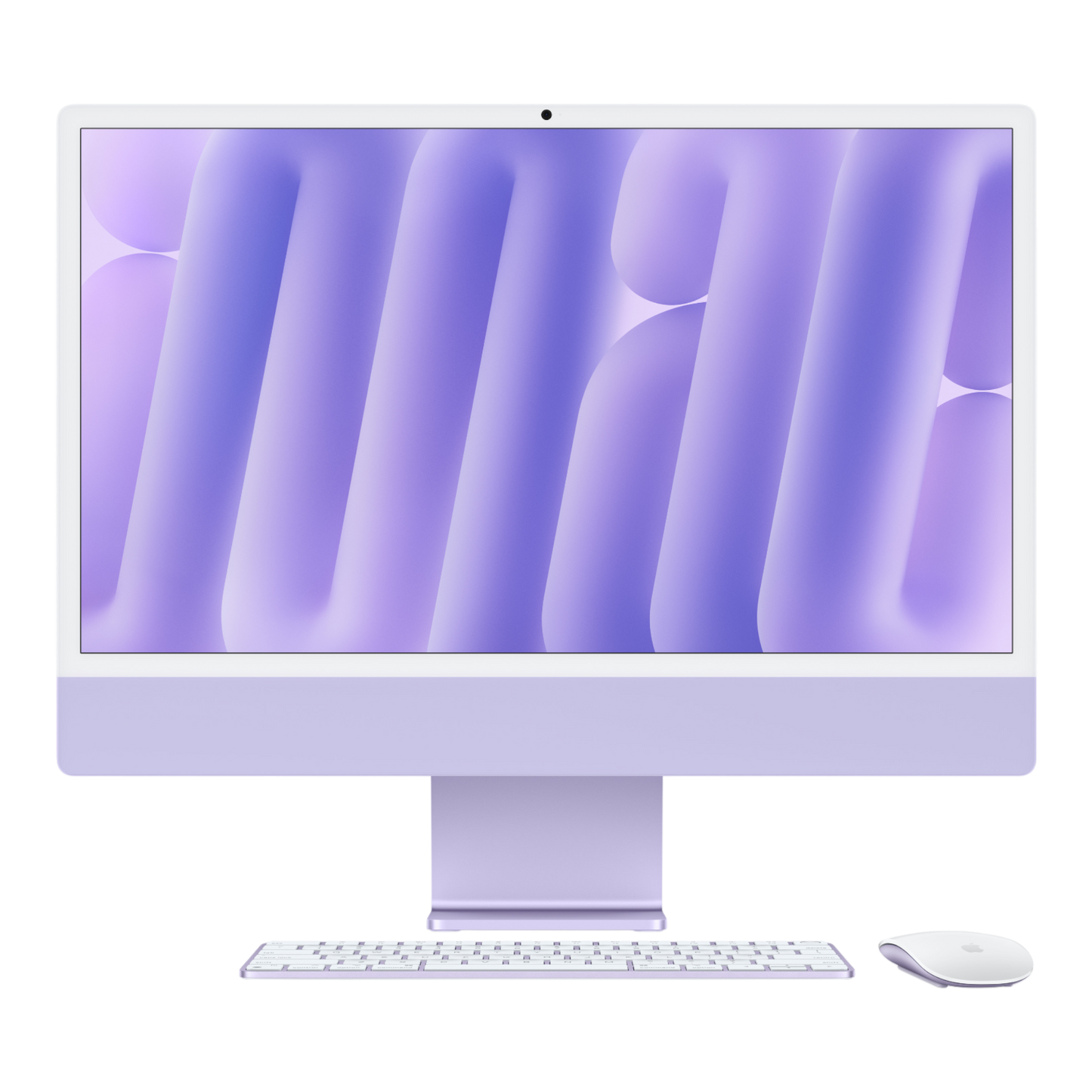 iMac (All In One) 24-inch (2024) MWV63 - M4 chip 10-Core CPU 10-Core GPU 16GB Unified Memory 256GB SSD Storage Purple
