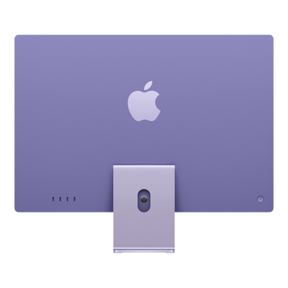 iMac (All In One) 24-inch (2024) MWV63 - M4 chip 10-Core CPU 10-Core GPU 16GB Unified Memory 256GB SSD Storage Purple