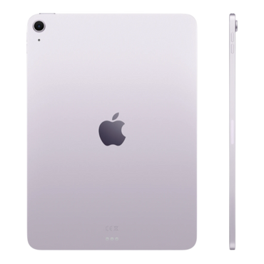Apple iPad Air Wi-Fi in purple, showcasing the back and side view with the iconic Apple logo.