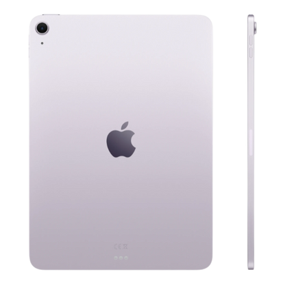 Apple iPad Air Wi-Fi in purple, showcasing the back and side view with the iconic Apple logo.