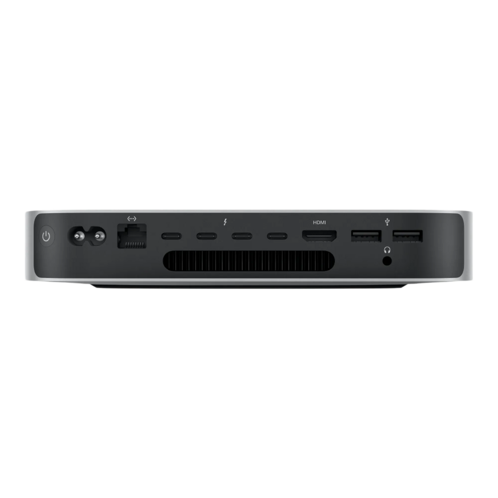 Apple Mac Mini M2 2023 back panel showing power input, Ethernet, HDMI, Thunderbolt and USB-A ports Mac mini (2023) MNH73 - M2 Pro chip, 10-Core CPU 16-Core GPU, 16GB Unified Memory, 512GB SSD Storage 45676e-4.myshopify.com Apple Mac mini (2023) MNH73 - M2 Pro chip, 10-Core CPU 16-Core GPU, 16GB Unified Memory, 512GB SSD Storage 45676e-4.myshopify.com Apple