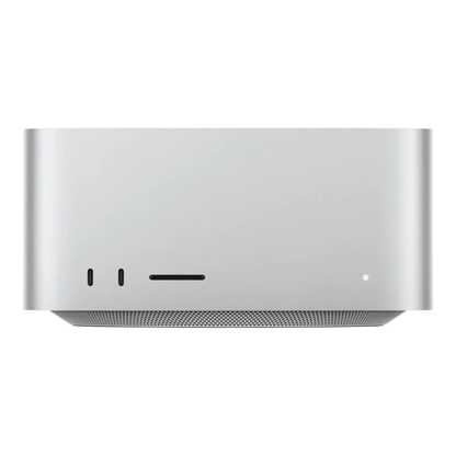 Apple Mac Studio - front view with USB-C ports and SD card slot