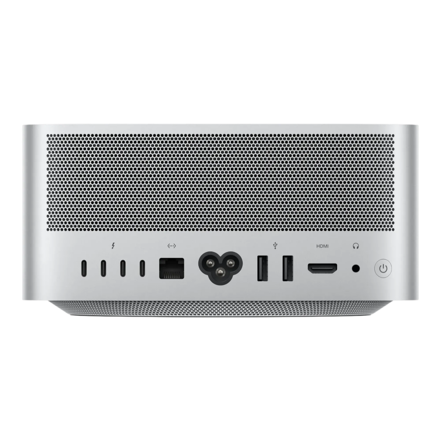Apple Mac Studio - rear ports with Thunderbolt, HDMI, Ethernet and power