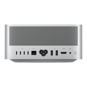 Apple Mac Studio - rear ports with Thunderbolt, HDMI, Ethernet and power
