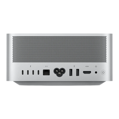 Apple Mac Studio - rear ports with Thunderbolt, HDMI, Ethernet and power
