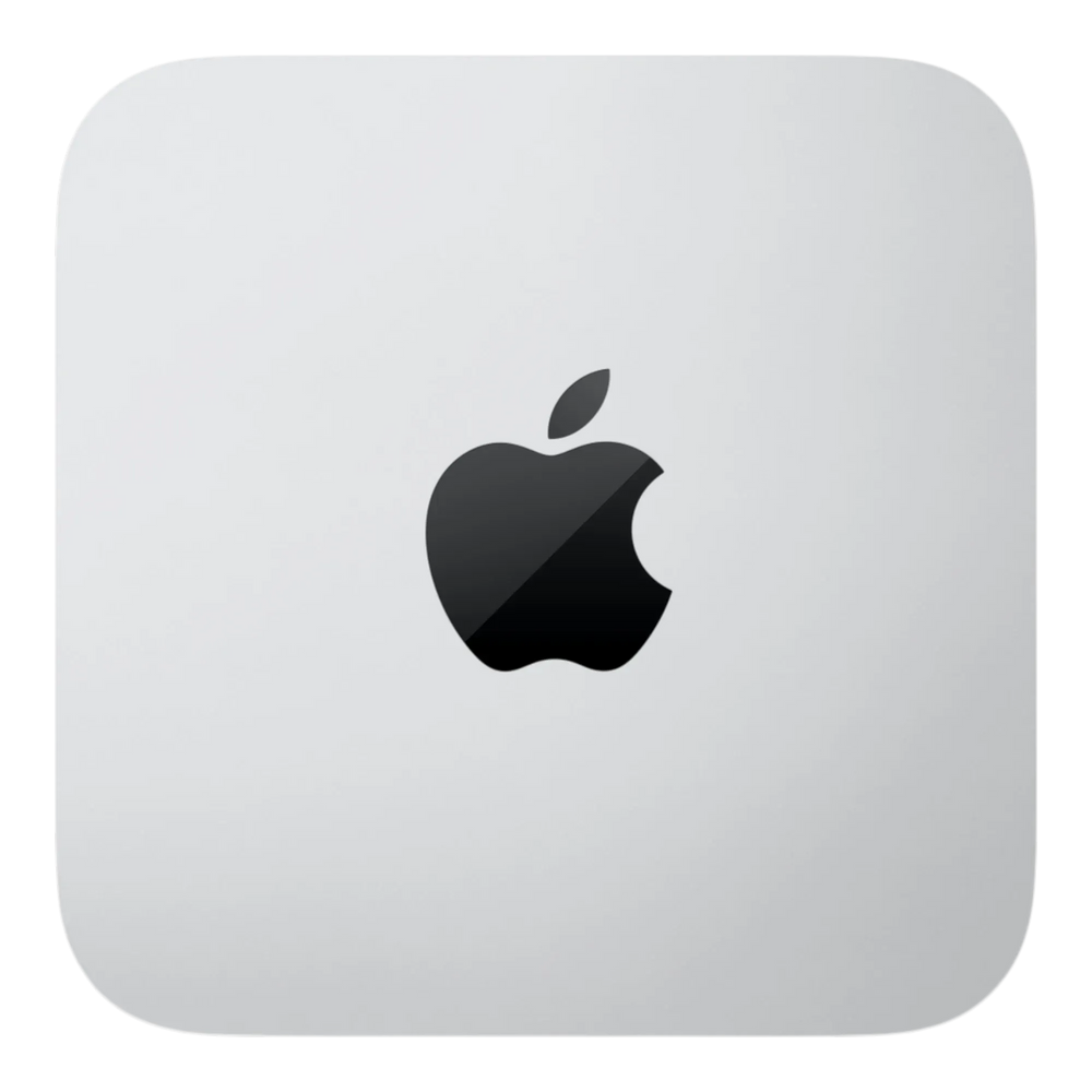Apple Mac Studio - top view in silver aluminum finish