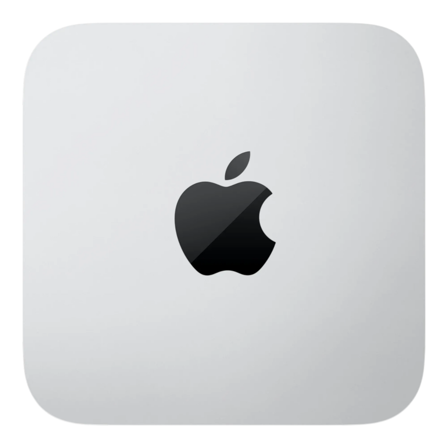 Apple Mac Studio - top view in silver aluminum finish