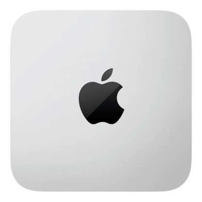 Apple Mac Studio - top view in silver aluminum finish