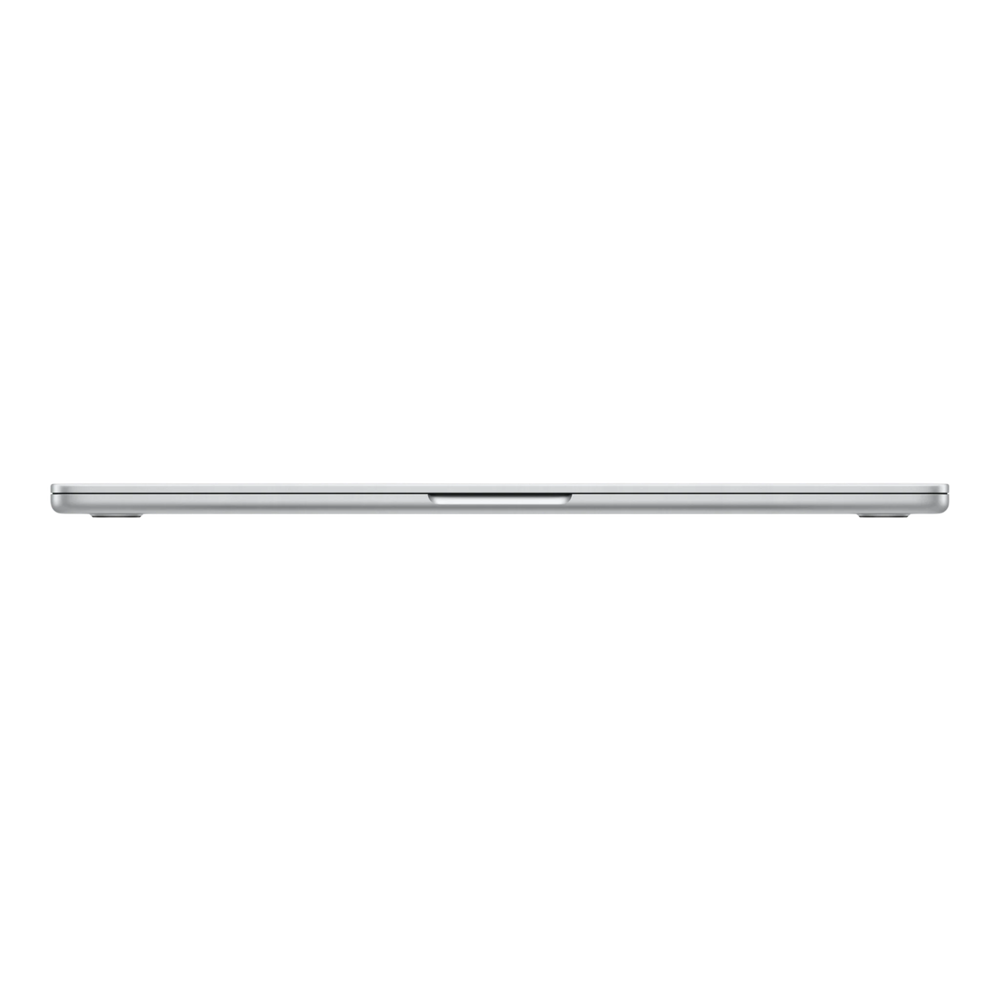 15-inch silver MacBook Air M5 shown from the side, highlighting its sleek and minimal design.