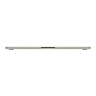 MacBook Air M5, 15-inch, Starlight color, shown in a profile view.
