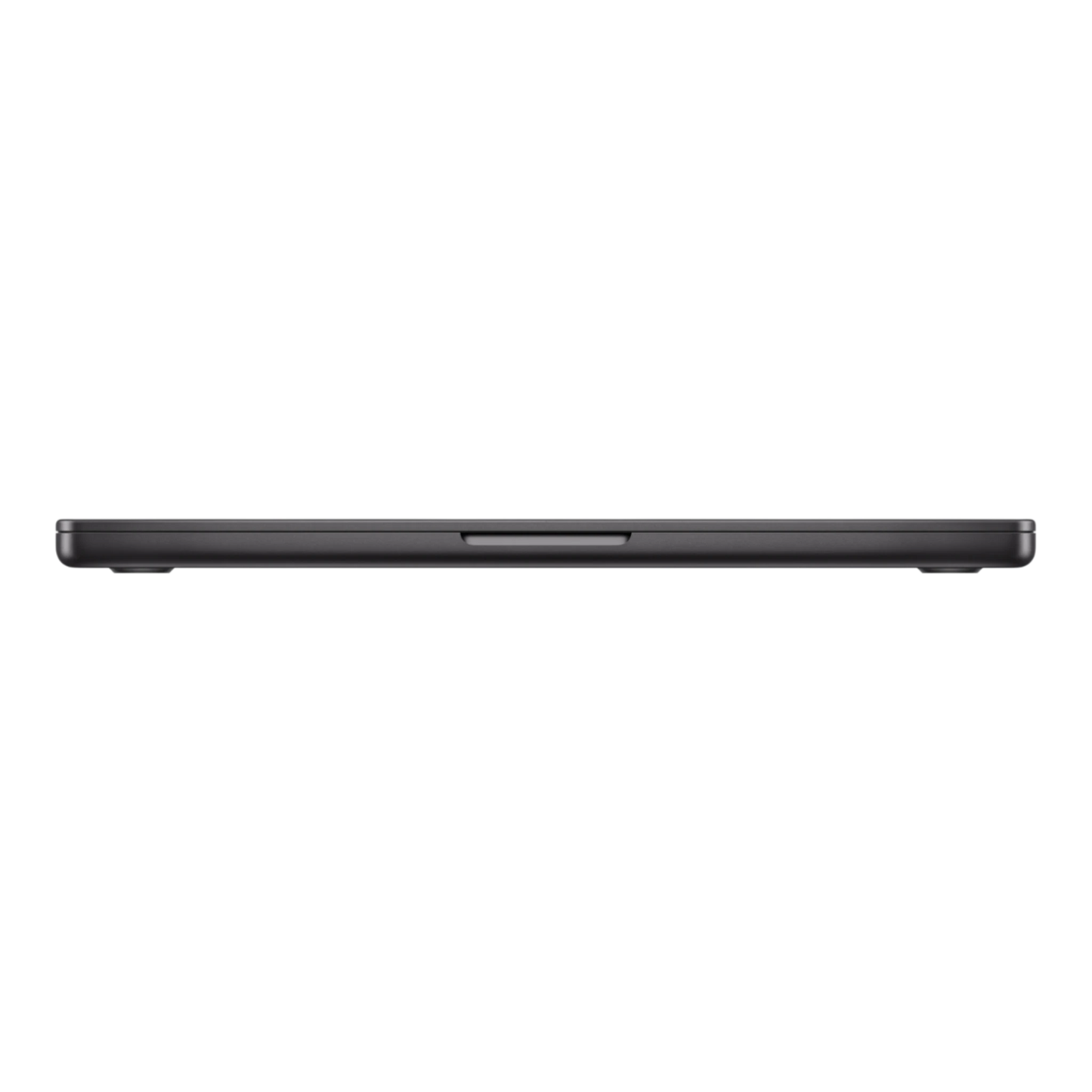 MacBook Pro M5 Max 14-inch in Space Black, showcasing a sleek, side profile design.