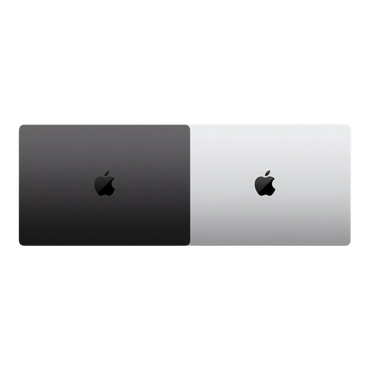 Dual-color Apple MacBook Pro M5 Max 16-inch in space gray and silver.