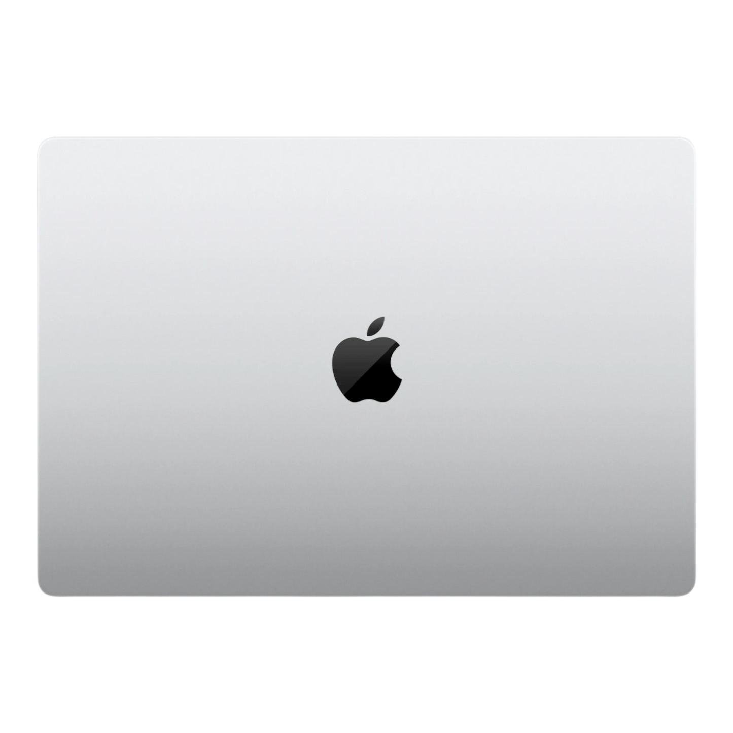 16-inch Apple MacBook Pro with M5 Max chip, shown in silver with a black Apple logo on the lid.