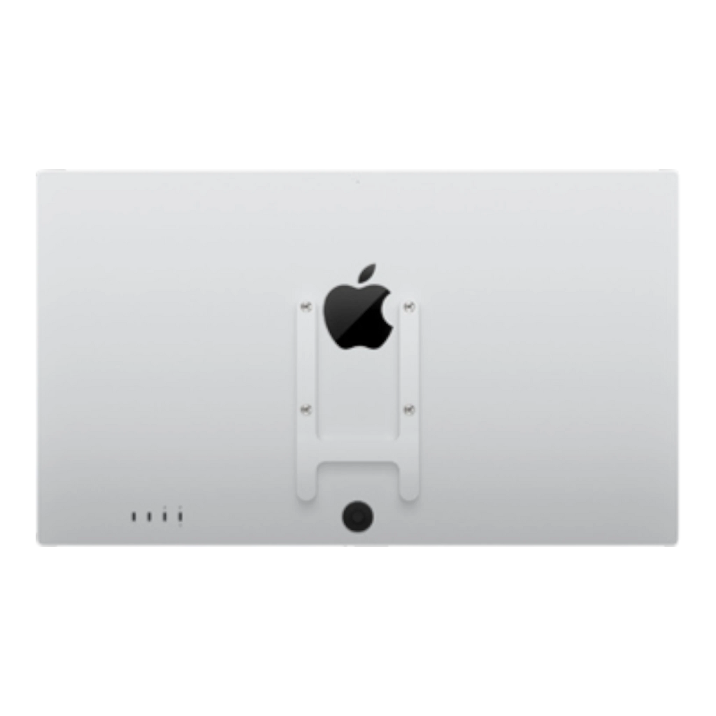 Apple Studio Display VESA mount adapter attached to the back of the monitor.