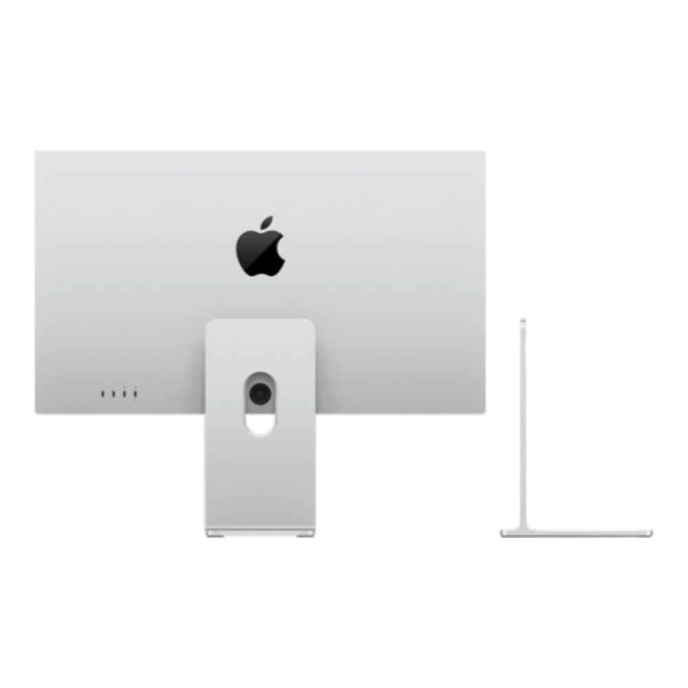 Apple Studio Display XDR with tilt and height-adjustable stand, shown from the back.