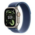 آبل واتش ألترا 3 GPS + خلوي، 49 مم، هيكل من التيتانيوم الطبيعي مع حلقة Trail Loop زرقاء/زرقاء فاتحة - مقاس S/M - MEWR4