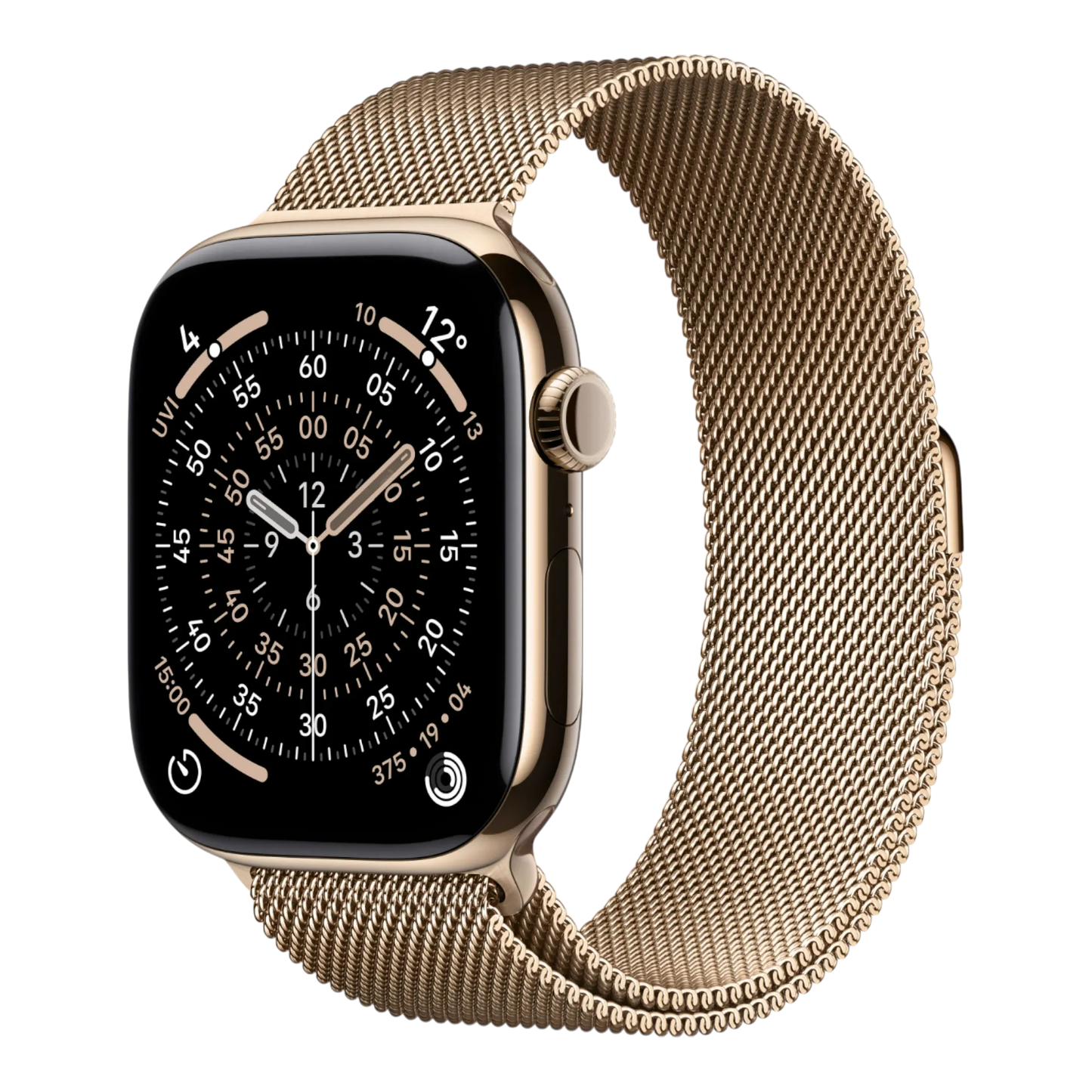 Apple Watch Series 11 GPS + Cellular, 46mm Gold Titanium Case with Gold Milanese Loop - S/M 45676e-4.myshopify.com Apple Apple Watch Series 11 GPS + Cellular, 46mm Gold Titanium Case with Gold Milanese Loop - S/M 45676e-4.myshopify.com Apple