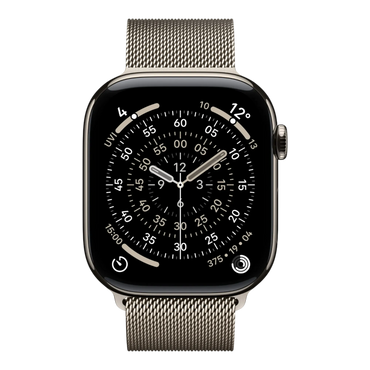 Apple Watch Series 11 GPS + Cellular, 46mm Natural Titanium Case with Natural Milanese Loop - M/L 45676e-4.myshopify.com Apple Apple Watch Series 11 GPS + Cellular, 46mm Natural Titanium Case with Natural Milanese Loop - M/L 45676e-4.myshopify.com Apple
