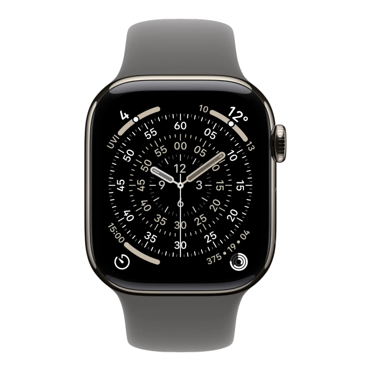 Apple Watch Series 11 GPS + Cellular, 42mm Natural Titanium Case with Stone Gray Sport Band - S/M 45676e-4.myshopify.com Apple Apple Watch Series 11 GPS + Cellular, 42mm Natural Titanium Case with Stone Gray Sport Band - S/M 45676e-4.myshopify.com Apple