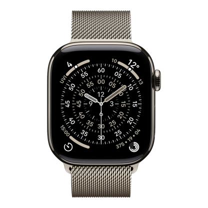 Apple Watch Series 11 GPS + Cellular, 42mm Natural Titanium Case with Natural Milanese Loop 45676e-4.myshopify.com Apple Apple Watch Series 11 GPS + Cellular, 42mm Natural Titanium Case with Natural Milanese Loop 45676e-4.myshopify.com Apple