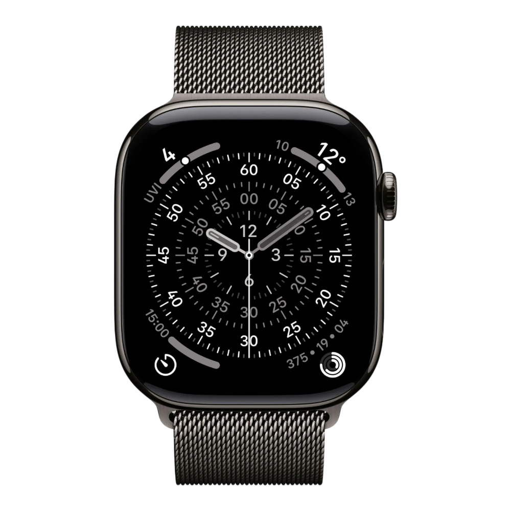 Apple Watch Series 11 GPS + Cellular, 46mm Slate Titanium Case with Slate Milanese Loop - M/L 45676e-4.myshopify.com Apple Apple Watch Series 11 GPS + Cellular, 46mm Slate Titanium Case with Slate Milanese Loop - M/L 45676e-4.myshopify.com Apple