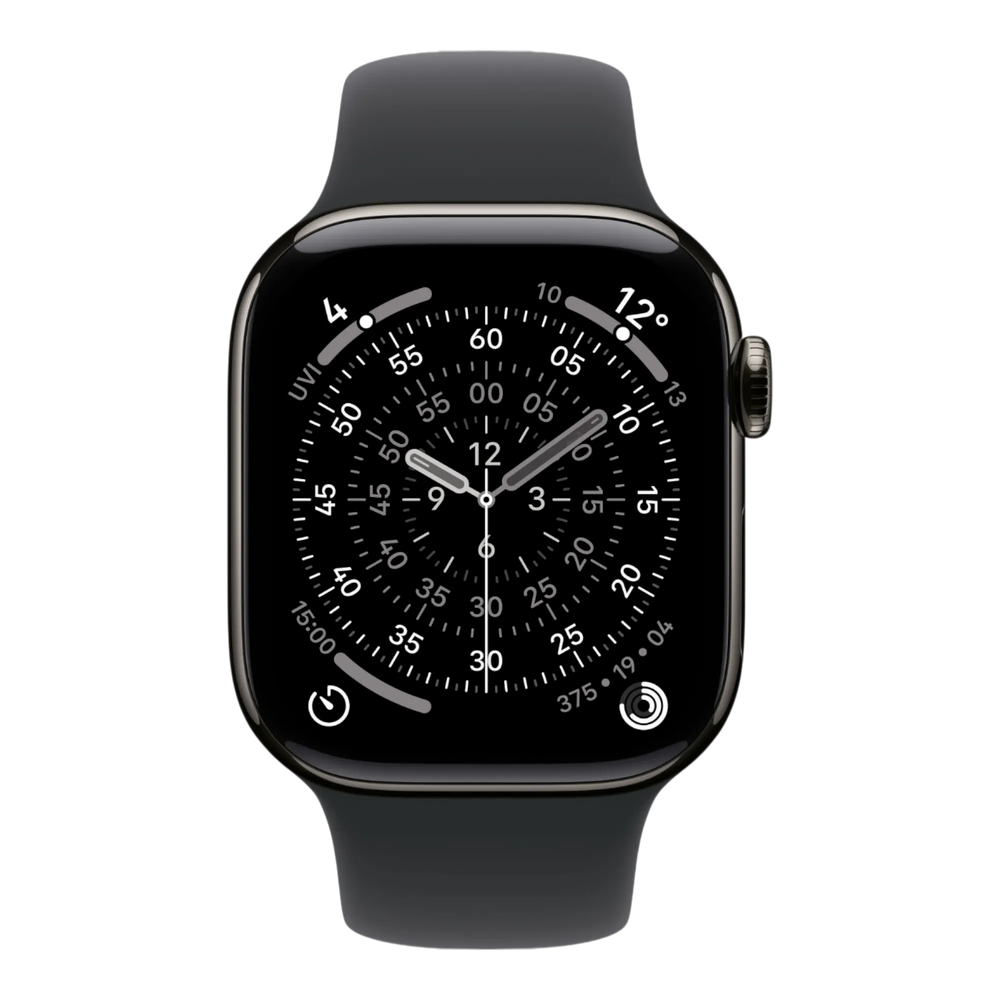 Apple Watch Series 11 GPS + Cellular, 42mm Slate Titanium Case with Black Sport Band -M/L 45676e-4.myshopify.com Apple Apple Watch Series 11 GPS + Cellular, 42mm Slate Titanium Case with Black Sport Band -M/L 45676e-4.myshopify.com Apple