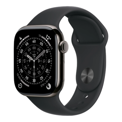 Apple Watch Series 11 GPS + Cellular, 42mm Slate Titanium Case with Black Sport Band - S/M 45676e-4.myshopify.com Apple Apple Watch Series 11 GPS + Cellular, 42mm Slate Titanium Case with Black Sport Band - S/M 45676e-4.myshopify.com Apple