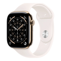 Apple Watch Series 11 GPS + Cellular, 46mm Gold Titanium Case with Light Blush Sport Band - S/M
