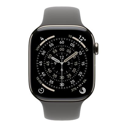 Apple Watch Series 11 GPS + Cellular, 46mm Natural Titanium Case with Stone Gray Sport Band - M/L 45676e-4.myshopify.com Apple Apple Watch Series 11 GPS + Cellular, 46mm Natural Titanium Case with Stone Gray Sport Band - M/L 45676e-4.myshopify.com Apple