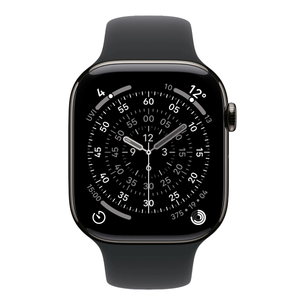 Apple Watch Series 11 GPS + Cellular, 46mm Slate Titanium Case with Black Sport Band - M/L 45676e-4.myshopify.com Apple Apple Watch Series 11 GPS + Cellular, 46mm Slate Titanium Case with Black Sport Band - M/L 45676e-4.myshopify.com Apple