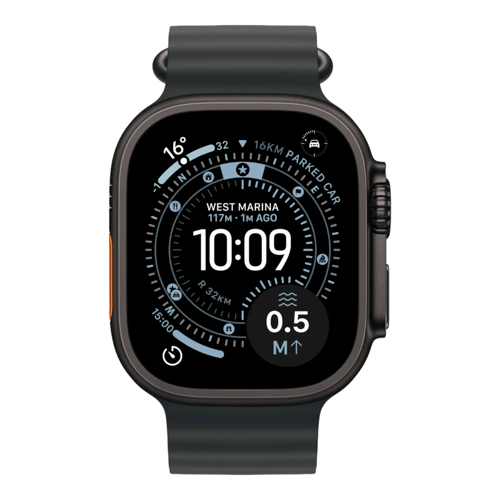 Apple Watch Ultra 3 GPS + Cellular, 49mm Black Titanium Case with Black Ocean Band 45676e-4.myshopify.com Apple Apple Watch Ultra 3 GPS + Cellular, 49mm Black Titanium Case with Black Ocean Band 45676e-4.myshopify.com Apple