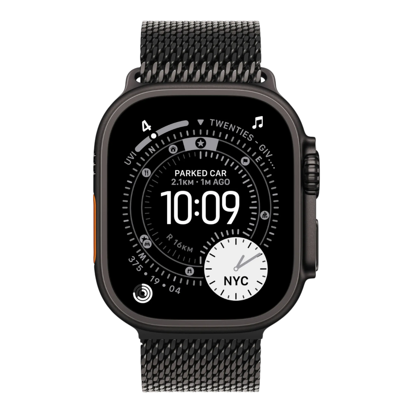 Apple Watch Ultra 3 GPS + Cellular, 49mm Black Titanium Case with Black Titanium Milanese Loop - Medium 45676e-4.myshopify.com Apple Apple Watch Ultra 3 GPS + Cellular, 49mm Black Titanium Case with Black Titanium Milanese Loop - Medium 45676e-4.myshopify.com Apple