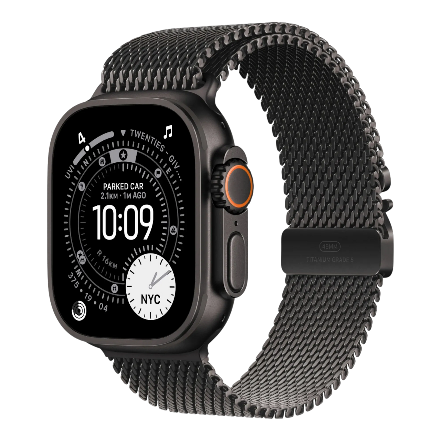 Apple Watch Ultra 3 GPS + Cellular, 49mm Black Titanium Case with Black Titanium Milanese Loop - Medium 45676e-4.myshopify.com Apple Apple Watch Ultra 3 GPS + Cellular, 49mm Black Titanium Case with Black Titanium Milanese Loop - Medium 45676e-4.myshopify.com Apple