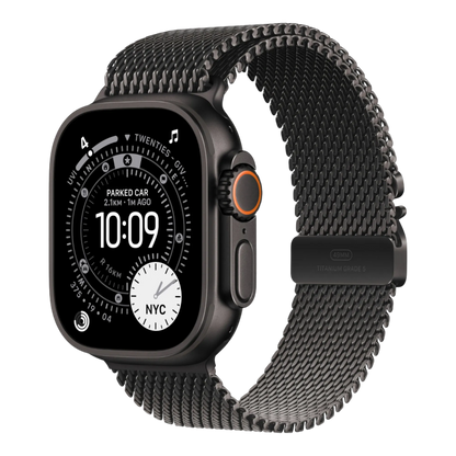 Apple Watch Ultra 3 GPS + Cellular, 49mm Black Titanium Case with Black Titanium Milanese Loop - Small 45676e-4.myshopify.com Apple Apple Watch Ultra 3 GPS + Cellular, 49mm Black Titanium Case with Black Titanium Milanese Loop - Small 45676e-4.myshopify.com Apple
